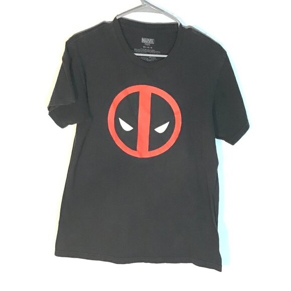 MARVEL Deadpool Logo Black Short Sleeve Tee Shirt - Picture 4 of 7